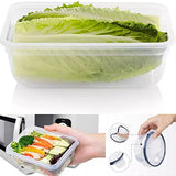 Juego de 16 recipientes herméticos para almacenamiento de alimentos, organización y almacenamiento de cocina, sin BPA, contenedor de plástico transparente con tapas, resistente a frio o calor.