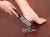 Lukovee Lima de Pie de Pedicura, Kit de Pedicura para Pies de Acero Inoxidable Profesional, Raspador Archivo de Pies de Doble Faz para Eliminar la Piel Dura, Herramienta de Pedicura para Cuidado de Pies para Pies Agrietados Secos y Húmedos