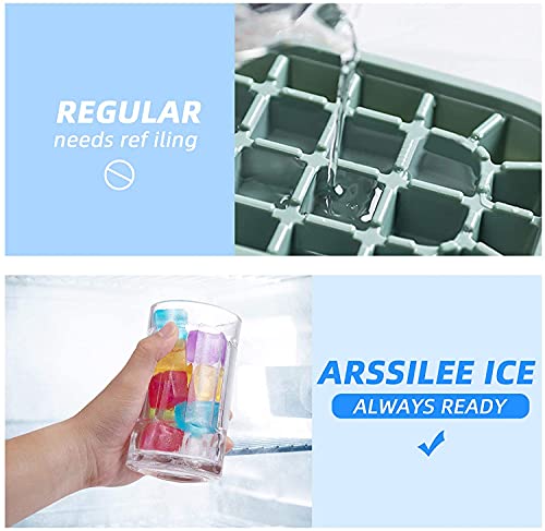 Cubos de hielo reutilizables, cuadrados de plástico para bebidas como whisky, vino o cerveza, para mantener tu bebida fría durante más tiempo. Relleno de agua pura. Viene en varios colores.