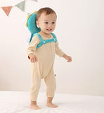 Feidoog Paquete de 4 | Mochila protectora para la cabeza del bebé con 3 rodilleras para caminar y gatear, para niños de 5 a 24 meses (Dragon B)
