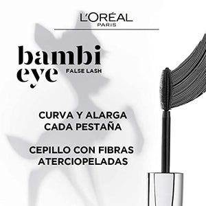 L'Oréal Paris Mascara de pestañas a prueba de agua False Lash Bambi Extra Negro 9.1ml