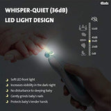 ▶ Lima de uñas bebe, GLURIZ Cortaúñas para bebe eléctrico, Pulidor de uñas para bebés, Luz LED, Cortaúñas Versátiles (Azul)