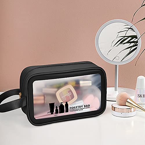 Neceser Bolsa de Maquillaje Mujeres y Hombres Bolso de tocador Translúcido Impermeable Organizador de Viaje Cosmetiquera para Maquillaje