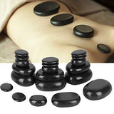 20Pcs / Set Piedra de Masaje de Basalto Natural Piedra de Masaje de Spa Caliente para Relajación Corporal Y Terapia