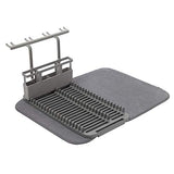 ▶ Escurridor  Umbra UDRY DISHRACK W/Dry Mat Charcoal, 24 x 18 x 10.8