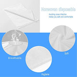 Sábanas desechables para cama de spa, salón de belleza, hotel, masaje, impermeable, a prueba de aceite, transpirable, no tejida, 80 x 70 pulgadas, 20 unidades, Blanco