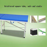 Cama de Masaje, Salón de Belleza Acupuntura Fisioterapia Cama Plegable Cama Inicio Tatuaje Mesa de Masaje (Color : Blue)