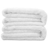 ▶ Toallas de baño de Microfibra antipelusa - Secado rápido - Premium - 88,9 x 177,8 cm - Pack de 2 (Blanco)