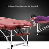 Mesa de Masaje Plegable Cama de Fisioterapia de moxibustión de Belleza Cama de Masaje de elevación y Ajuste portátil for el hogar Cama de Masaje, 2 Colores Mesa de Masaje