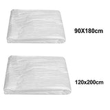 Funda desechable para cama de masaje, 100 unidades, desechable, sábana de mesa de masaje, sábanas de cama de spa, película encerada para salón, protector de muebles de sofá, cubierta de plástico para sofá (tamaño: 120 x 200 cm)