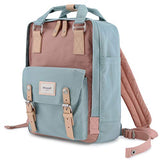 Mochila de Viaje Cute 13 pulgadas para Laptop a Prueba de Agua Vintage Mujer 14.9" (Rosa&Gris)