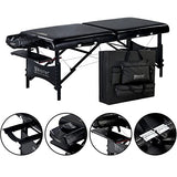 Paquete de Mesa de Masaje portátil Galaxy Pro de 30 Pulgadas, Color Negro