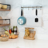 Espátula pequeña de silicona resistente al calor y acero inoxidable – Espátula pequeña giratoria de goma – Espátula de silicona flexible para hornear y utensilios de cocina antiadherentes – Espátula para panqueques y galletas