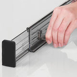 ▶ Organizador  expandible para cajón de aparador, 2,5 pulgadas de alto, Negro (Smoke/Black), Paquete de 8, 1