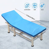 Sábanas desechables para mesa de masaje, sábanas desechables para mesa de masaje, fundas de cama impermeables al aceite, fundas de cama de spa, tela no tejida suave y transpirable, 31.5 x 74.8 pulgadas, color azul (100 unidades (paquete de 1))