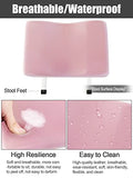 Reposapiés de pedicura, altura ajustable, taburete de manicura, equipo de uñas para técnico de uñas, salón de spa (rosa)