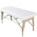 Professional Collection Premium Microfiber Fitted Sheet, Ultra-Light, Stain and Wrinkle-Resistant for Massage Tables, White, 36w x 77l x 7h