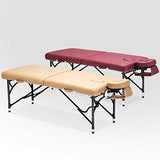 ▶ Cama De Masaje , Cama Plegable Portátil De La Fisioterapia De La Belleza Del Hogar De La Cama con Las Piernas De Aluminio De La Cama Del Marco mesa de masaje ( color : Bronceado suave )