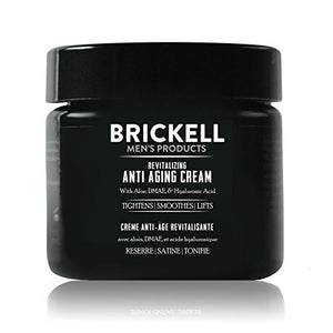 Brickell - Crema antienvejecimiento para hombre revitalizante, natural y orgánica, antiarrugas, crema de cara nocturna – 2 oz –, 2 Ounces