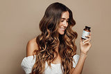 Her Caps | alquimēa | Pelo, Uñas y Piel | Fórmula con Ácido Hialurónico, Colágeno, Biotina, Ácido Fólico, Vitamina E y más — 60 Cápsulas