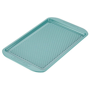 Charola híbrida de cerámica antiadherente para hornear, molde para galletas, 25.4 x 38 cm, aguamarina, Agua (Aqua), 10-in x 15-in, 1