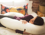 ▶ Leachco Snoogle Total Body Pillow, Ivory