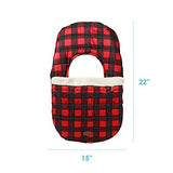 JJ Cole Funda para asiento de coche de bebé, estilo manta, para cochecito de bebé y portabebés, a cuadros