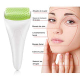 Rodillo Masajeador Facial de jade, facial Gua Sha, Ice Roller for Face y Eye, cepillo de mascarilla de silicona, Cuidado de la Piel del Cuello del Ojo del Facial, para cuerpo cabeza cuello Naturaleza Belleza dispositivo OranSee