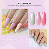 Kit Manicura Uñas Semipermanente 36W Lámpara LED/U-V 10 Colores Esmaltes Semipermanentes Base Coat Top Coat Kit Uñas de Gel Completo