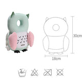 Bebamour - Mochila protectora para bebé con diseño de tortuga para niños pequeños, ajustable, protección para la cabeza del bebé, para gatear (blanco)