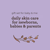 Aveeno Baby Daily Bathtime Solutions Gift Set to Nourish Skin for Baby and Mom, 4 items