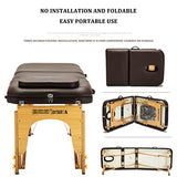 Cama De Masaje 3 Secciones Cama De SPA Reclinable Mesa De Masaje Portátil Cama De SPA Cama De Cuna Facial Fácil De Montar Adjustable En Altura con Bolsa De Tela No Tejida