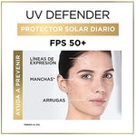 L'Oreal Paris bloqueador solar FPS 50+ L'Oréal Paris UV Defender hidratación intensa, 40ml
