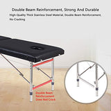 Cama de Masajes Portatil,Mesa de Masaje,Mesa de Fisioterapia para El Hogar,Ajusted de 8 Alturas,Utilizada para Acupuntura y Moxibustión,Fisioterapia,Tatuajes y Cama de Belleza,I