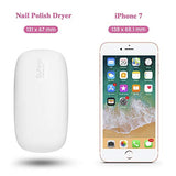 Lampara led uñas Secador de uñas de Botón Táctil Sensor Automático de infrarrojos Secador de Uñas 6W Lámpara LED UV Profesional Maquillaje Uñas con Temporizador con 2 temporizadores de 45s, 60s (Rosa)