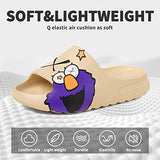 ▶ Pantuflas de almohada unisex para mujeres y hombres, cómodas de EVA, súper suaves de secado rápido, sandalias ligeras de verano para masaje de spa para parejas adultas, interiores y exteriores, Azul / Patchwork, 11.5 Women/10.5 Men