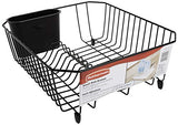 Rubbermaid Antimicrobial Dish Drainer, Small, Black