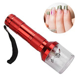 Mezclador de Polvo de Uñas, Trituradora de Especias Eléctrica de Aluminio, Molinillo de Hierba de Tabaco Eléctrico, Máquina de Pulir en Polvo, Amoladora de Polvo de Uñas para Salones de(rojo)