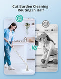 Voweek Cepillo limpiador eléctrico giratorio con brazo de extensión ajustable y 4 cabezales de limpieza reemplazables para baño, bañera, baldosa, suelo