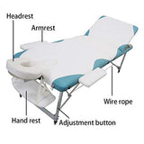 Cama De Masaje Salón De Belleza Hogar 3 Veces Esponja De Aleación De Aluminio Cama Plegable Transpirable Impermeable Y Durable