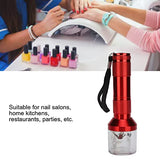 Mezclador de Polvo de Uñas, Trituradora de Especias Eléctrica de Aluminio, Molinillo de Hierba de Tabaco Eléctrico, Máquina de Pulir en Polvo, Amoladora de Polvo de Uñas para Salones de(rojo)