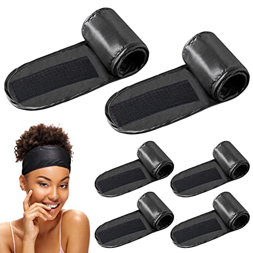 Pack De 4 Diademas De Spa Ajustables - Suaves, Absorbentes Y Perfectas Para Lavarte La Cara, Maquillarte O Ducharte