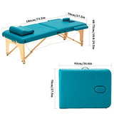 2 Cama De Masaje Plegable Camilla De Masaje Portátil Cama Facial Cama De Tatuaje Camilla De Masaje Ajustable con Bolsa De Tela No Tejida (Color : D, Size : 186x70x48-75cm)