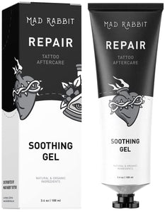 Mad Rabbit Reparación - Gel calmante e hidratante para tatuajes nuevos - Cuidado calmante del tatuaje con ingredientes naturales y orgánicos - Previene la irritación de la piel y los daños