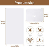 Juego de 60 sábanas de mesa de masaje, gruesas, suaves, desechables, fundas de almohada para reposacabezas de masaje para mesas de masaje, spa, sala de estar, cama (blanco)