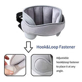 ▶ Car Head Support Toddle Car Neck Relief Baby Child Car Seat Adjustable Head and Neck Support Band - A Comfortable Sleep Solution (Gray)
