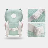 Bebamour - Mochila protectora para bebé con diseño de tortuga para niños pequeños, ajustable, protección para la cabeza del bebé, para gatear (blanco)