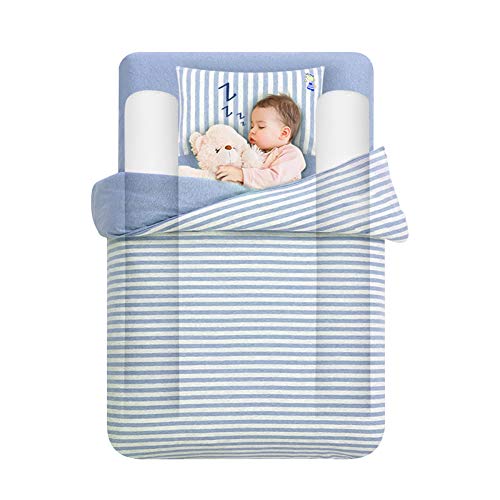 2 paquetes de almohadillas para orejas de espuma viscoelástica lateral de seguridad con funda impermeable para almohada de seguridad para dormir en la cama, para niños pequeños