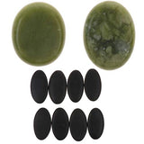 Piedras De Piedra Caliente De 16 Pcs Fitness Energy Stone para Masaje De SPA Relájese