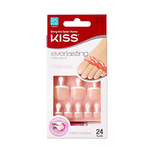 Kiss Products Everlasting French Kit de uñas de los pies sin límites, 0.07 libras